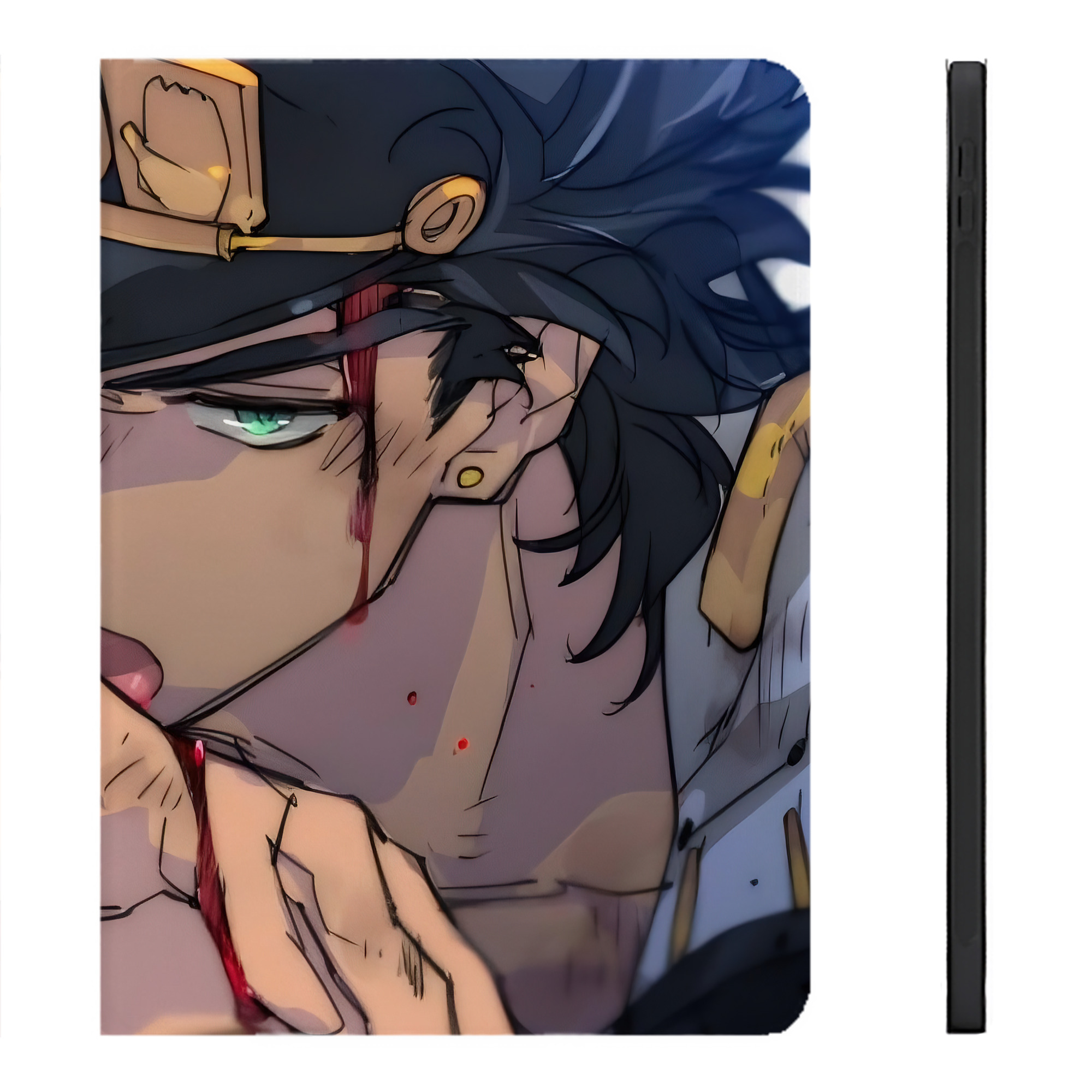 （画像用） ジョジョの奇妙な冒険 JoJo's Bizarre Adventure IPadケース ペンホルダー付き ブックスタイルデザイン